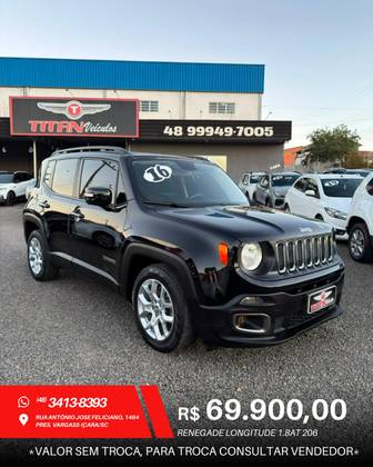 JEEP RENEGADE 1.8 16V FLEX LONGITUDE 4P AUTOMÁTICO JEEP RENEGADE 1.8 16V FLEX LONGITUDE 4P AUTOMÁTICO